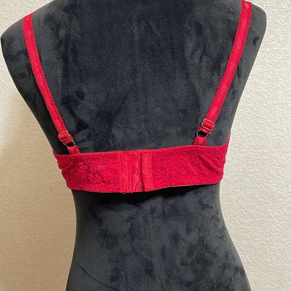 Secret Treasures Lace Underwire Bra - Red - Picture 4 of 6